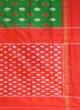 Green And Red Patola Pure Silk Saree